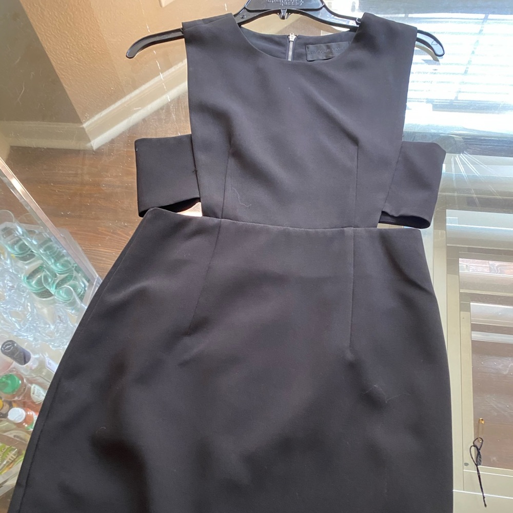 Black cut out dress